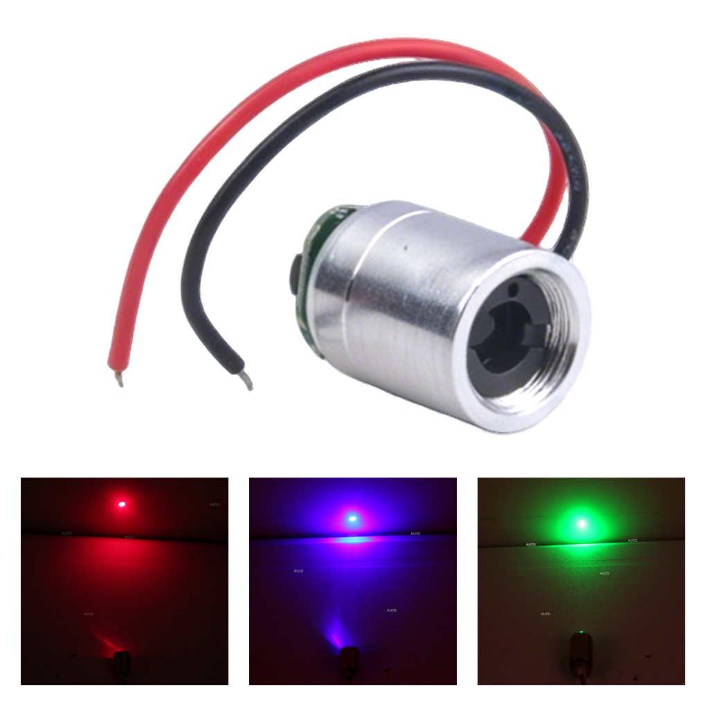 Diode Laser Module - Φ12x15mm DC 5V 赤-100mW 緑-50mW 青-100mW