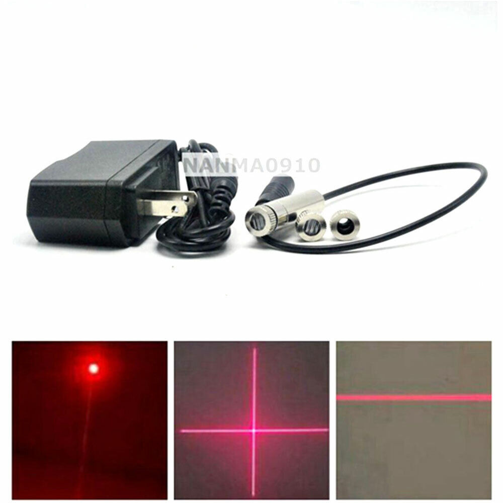 Diode Laser Module - 赤色レーザーダイオードモジュール,ドット,ライン,クロスフォーカス可能,650nm, 5v電源,50mw