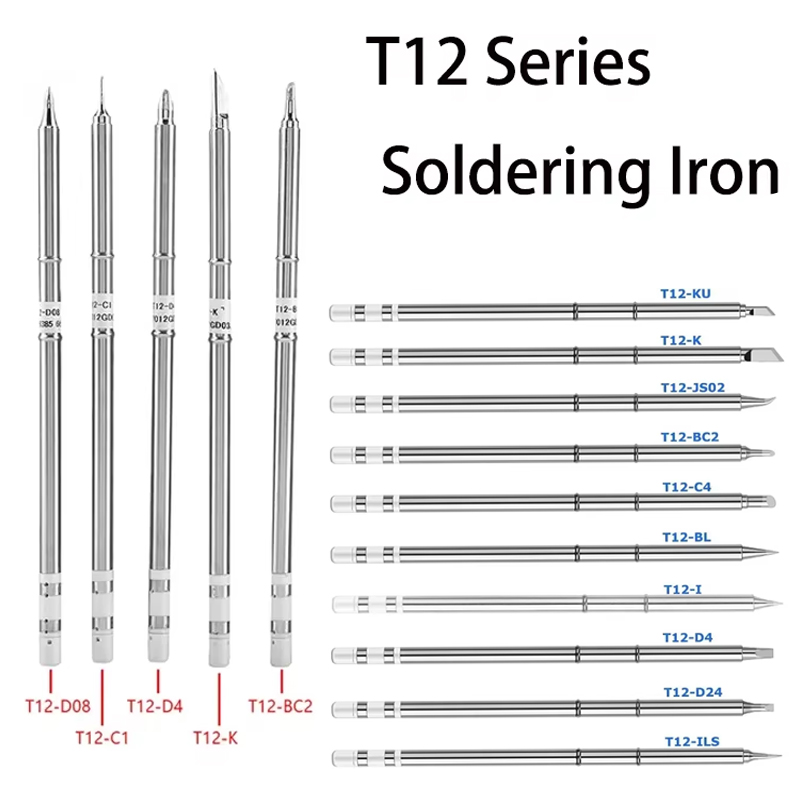 Industrial Laser Soldering Iron - T12シリーズはんだ付けチップ交換用、タイプT12-ILS D52 K KU I D24