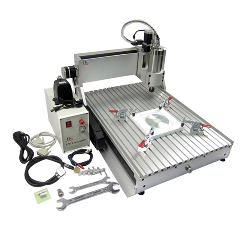 Cnc Milling Machine - 3D CNC木材彫刻機 4軸CNC 6040ルーター 1.5KW彫刻・切断・フライス加工機（アルミ、石、金属、木材対応）