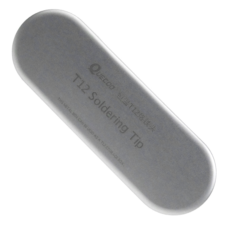 Industrial Laser Soldering Iron - QUECOO T12 シリーズはんだごてチップ収納ボックス金属ケース T12 はんだごてチップ