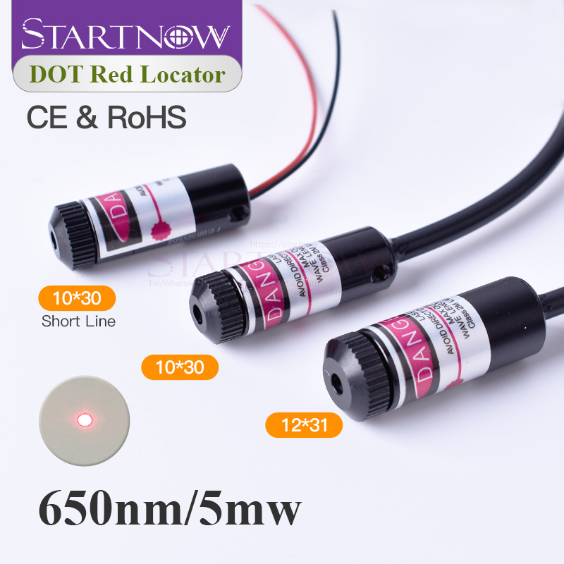 Diode Laser Module - レーザードット赤色位置決め650nm 5mw集束可能ビームダイオードレーザードットモジュール赤色ロケーターレーザーマーキング彫刻機部品用