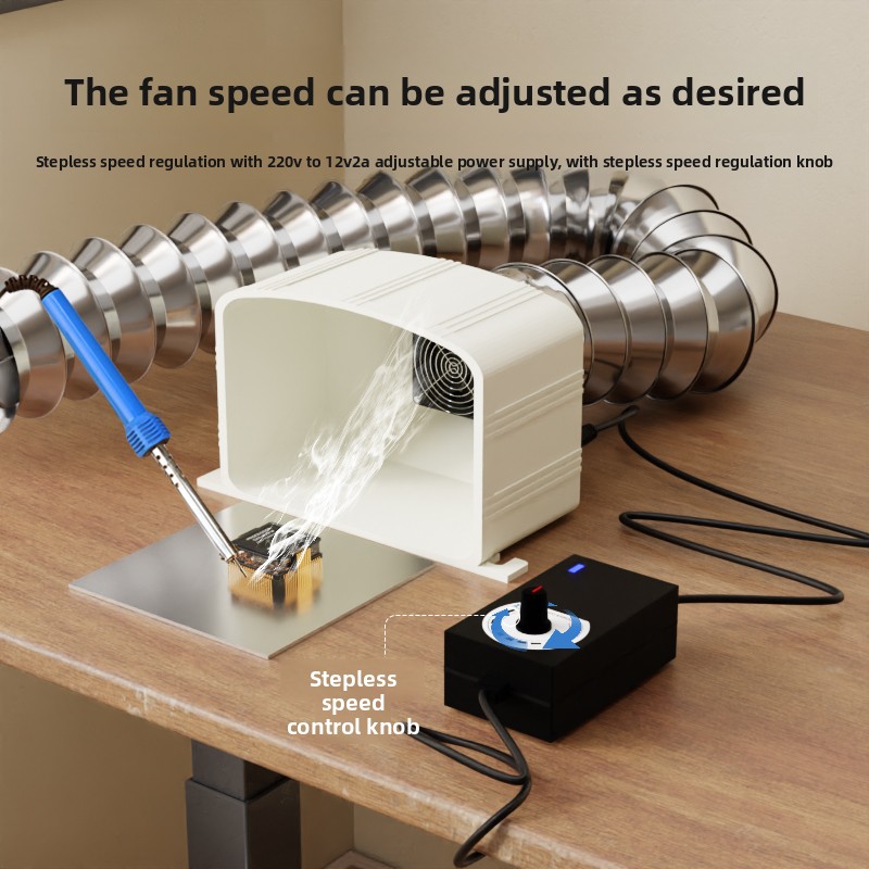 Industrial Laser Fume Extractor - 強力なコンパクトはんだ煙抽出器、レーザーマーキング用デスクトップ工業用集塵機、ポータブル煙塵排気ファン