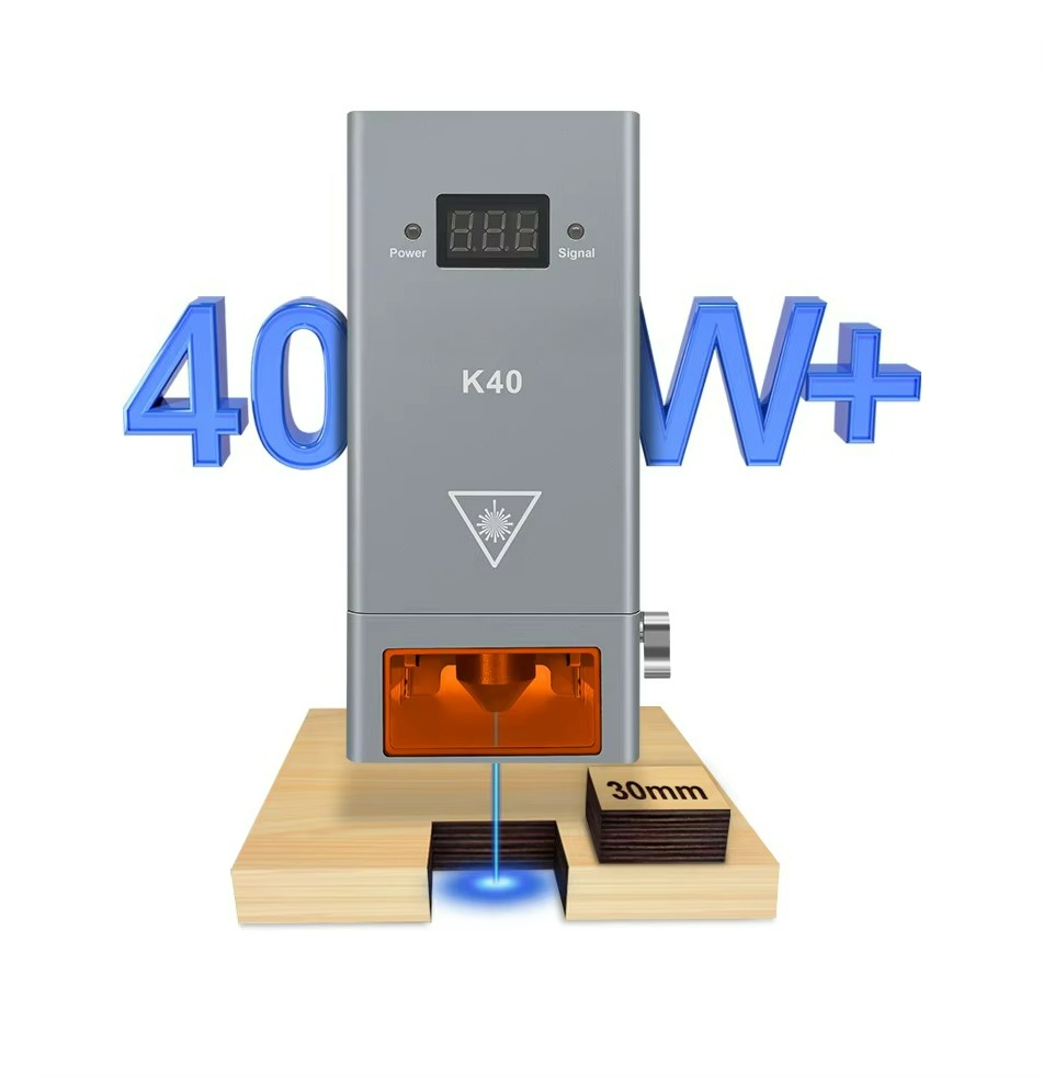 Diode Laser Module - K40 44w 高光出力 450nm 青色レーザーモジュール 40W、内蔵