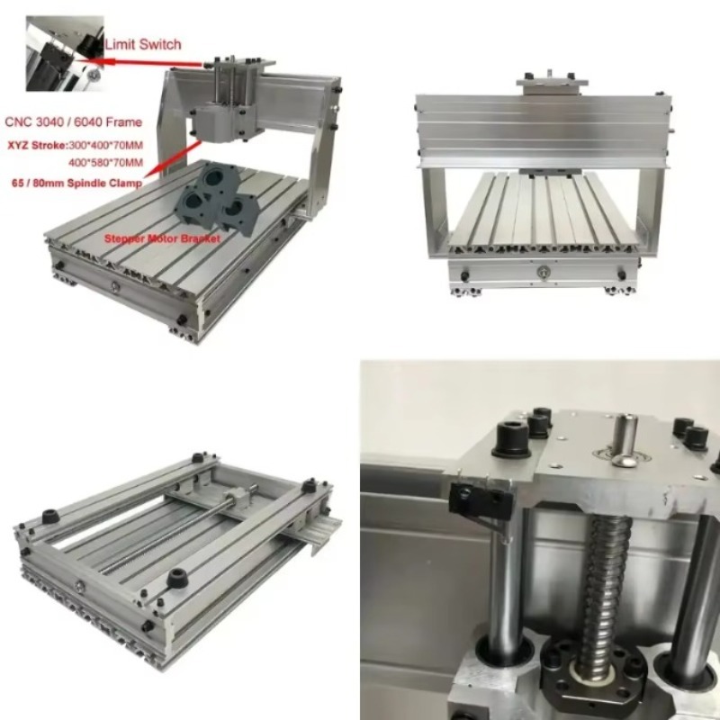 Cnc Milling Machine - アルミCNC 3040 6040フレームキット リミットスイッチ 1605ボールねじ DIY