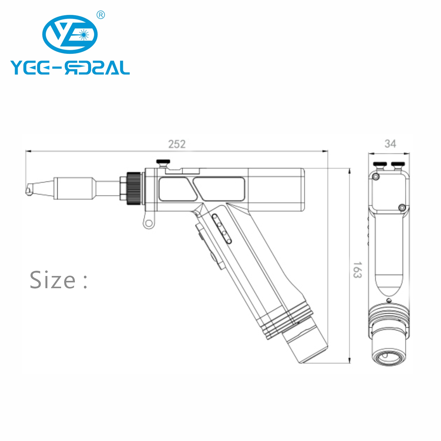 新型2000W SUP28T ハンドヘルドレーザー空冷溶接ヘ - Industrial Laser Welding Gun のレビューと価格