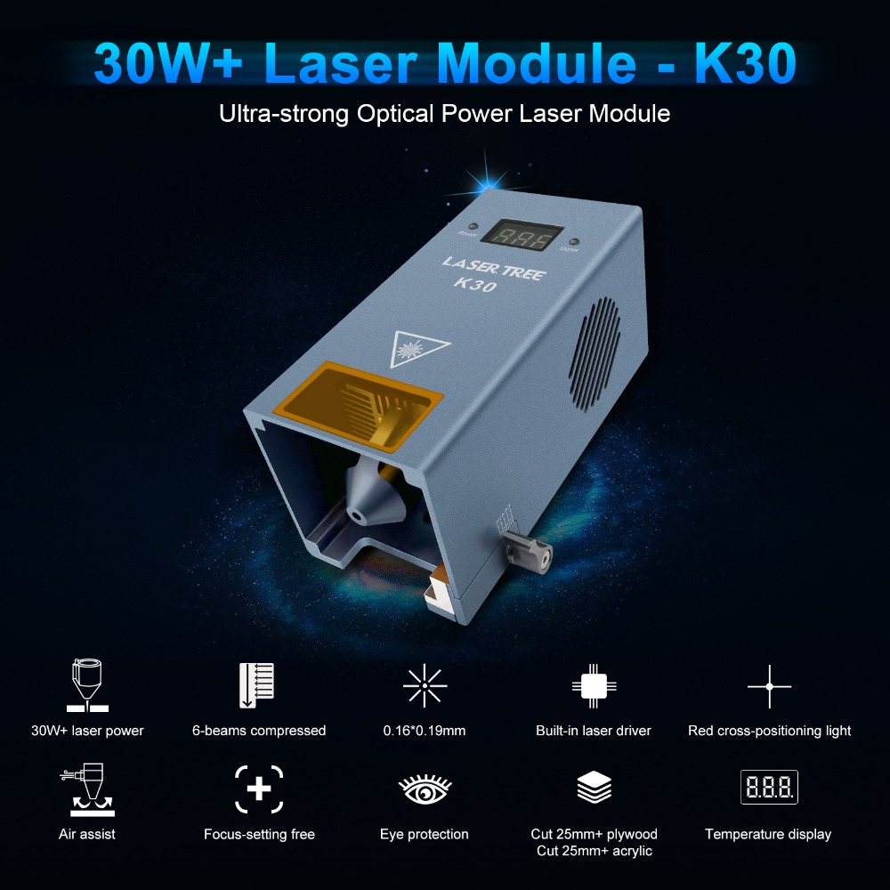 20W 455nm ブルーダイオードレーザーモジュールキット - Diode Laser Module のレビューと価格