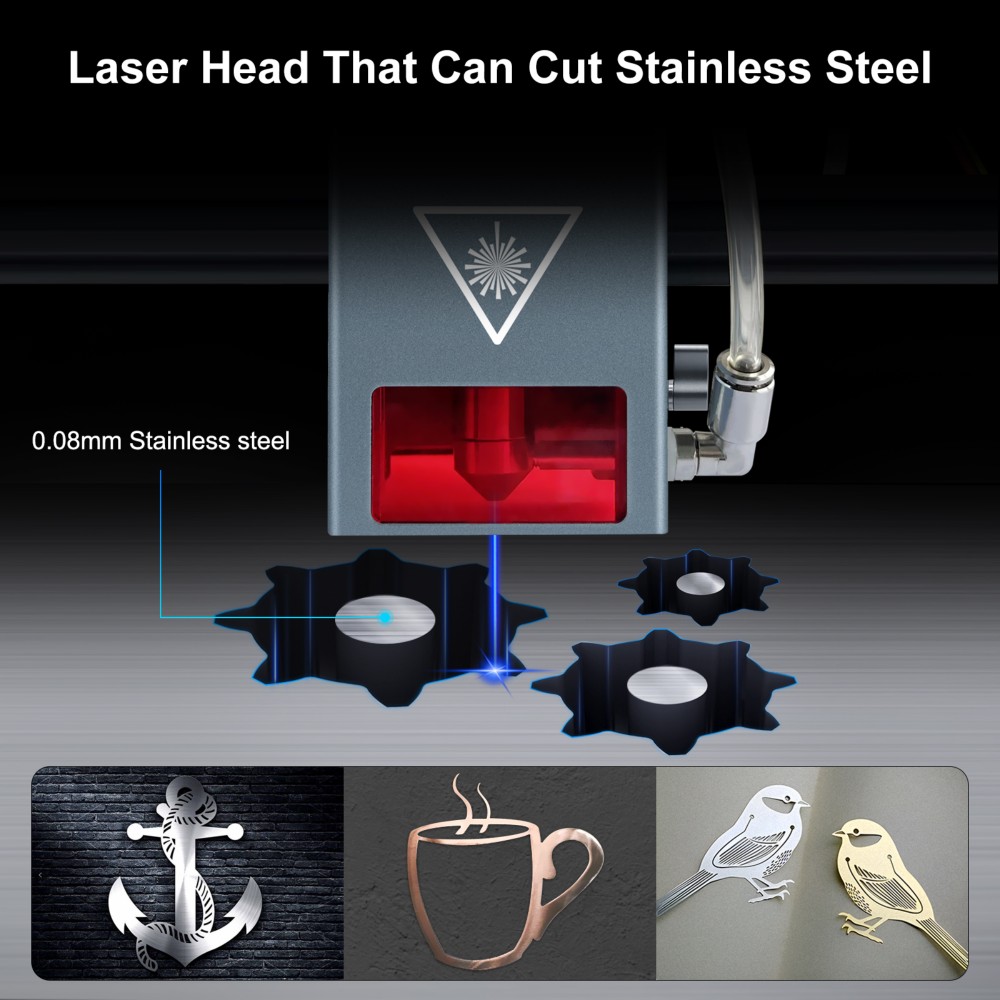 20W 光学出力レーザー彫刻モジュール、エアアシスト付き 4 - Diode Laser Module のレビューと価格