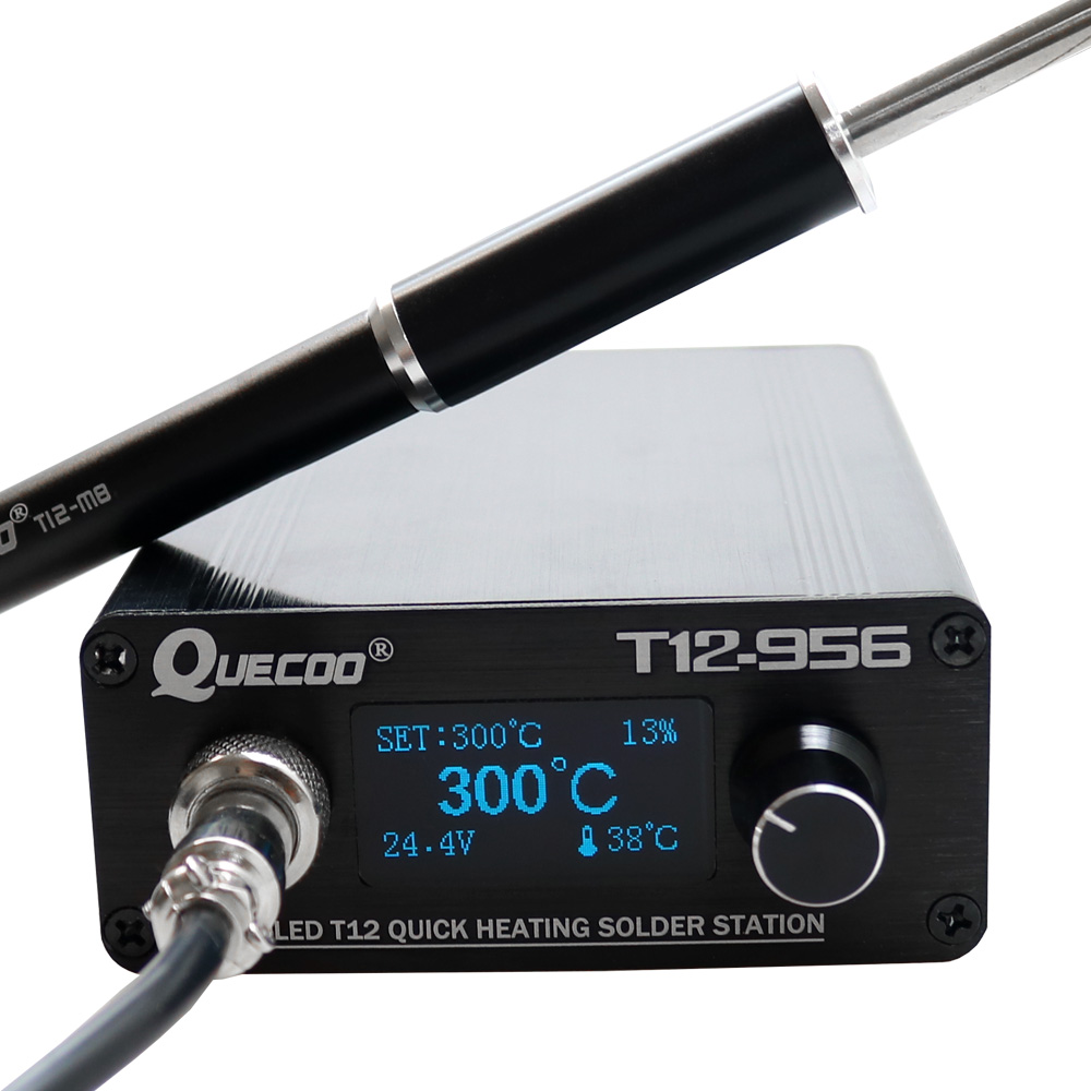 QUECOO T12-956 はんだ付けデジタルステーション - Industrial Laser Soldering Iron のレビューと価格